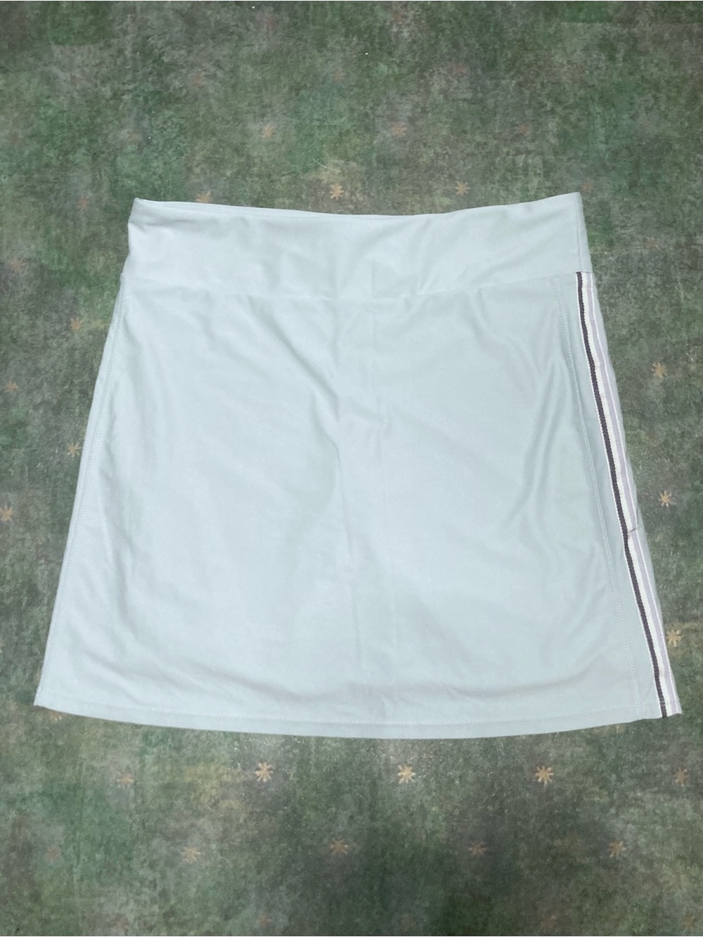 Movetes Light Blue Zada Proformance Golf Skort Sz M, Side Stripes, Media Pockets